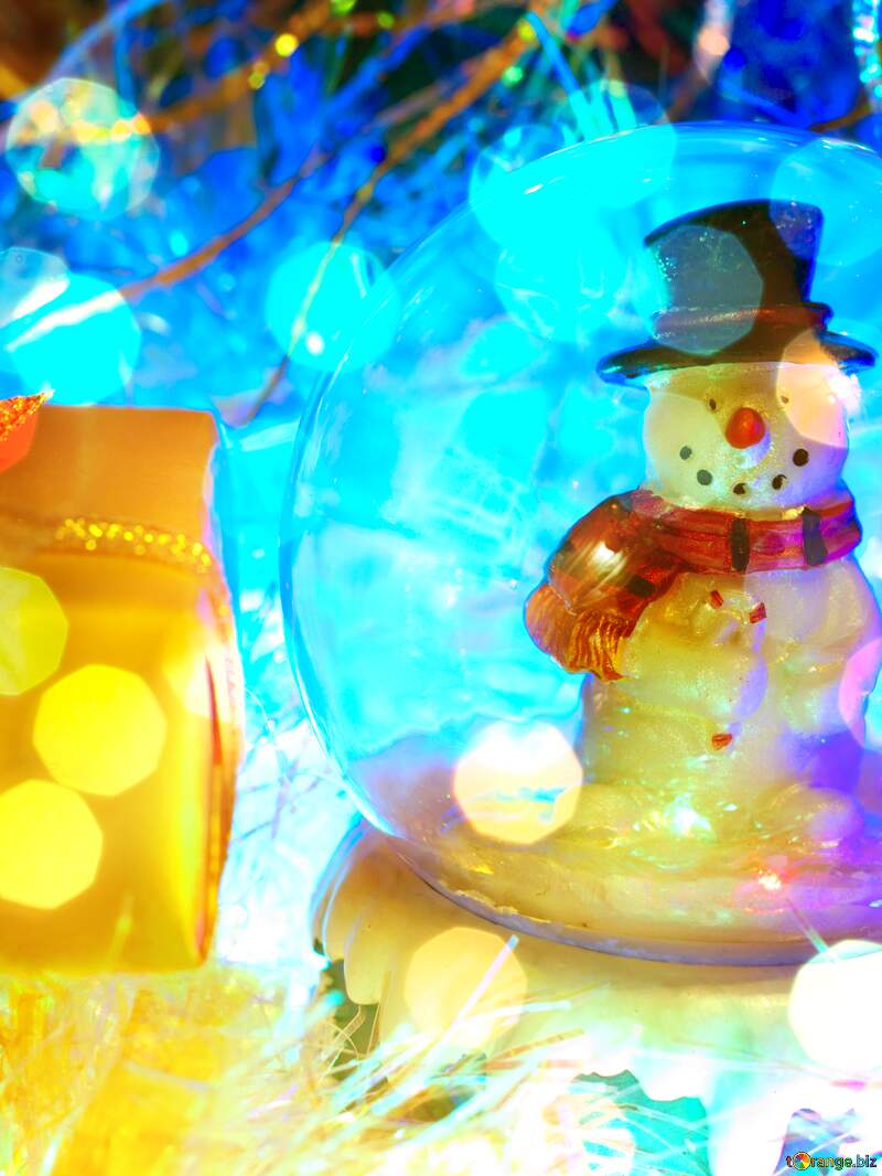 Snowman Congratulation Wonderland: Holiday Background Delight №6545
