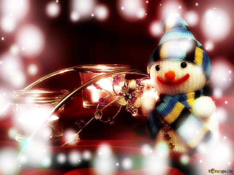 Snowman Serenade: Winter Wishes Background Delight №15972