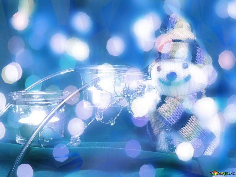 Snowman Serenade: Winter Wishes Background Delight №15972