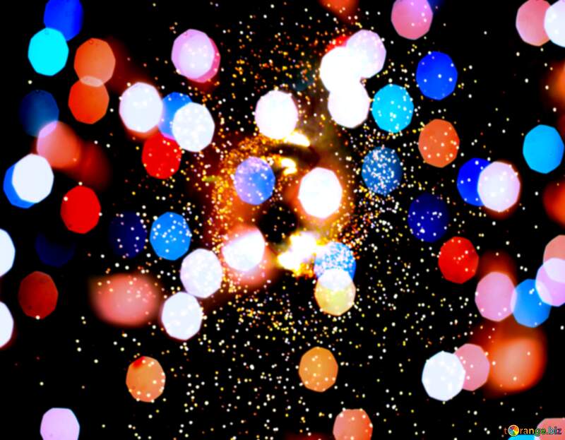 Stellar Splendor: Festive Holiday Fireworks Background №41342