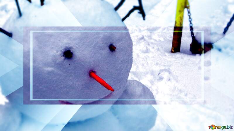 template Winter Wonderland Wishes: Snowman Background Joy №43054