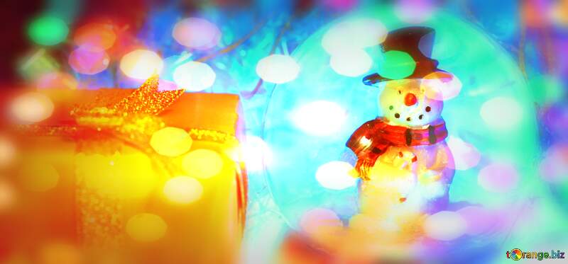 Winter Holiday Whirlwind: A Snowman Congratulation Background №6545