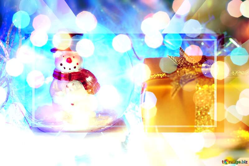 Winter Wonderland Congratulation Wishes: Snowman Background Joy №6545