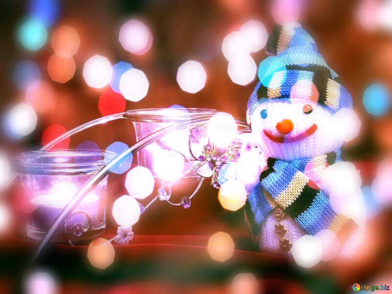 Winter Wonderland Wishes: Snowman Background Joy №15972