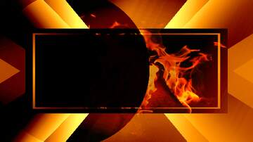 FX №268914 Dynamic Abstract Fire and Gold Background for Creative Designs