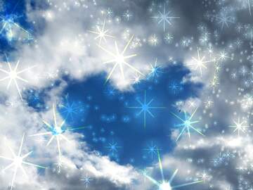 FX №268551 Ethereal Sky: A Captivating Celestial Dance of Clouds and Stars