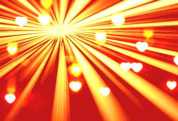 FX №268862 Radiant Heart Light Rays: A Vibrant Celebration of Love and Joy