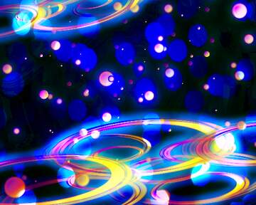 FX №268008 Vibrant Abstract Swirls and Bokeh Lights in Bold Colors