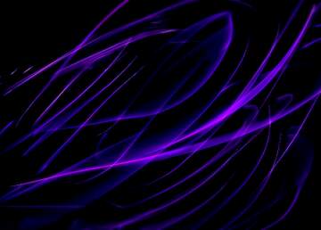 FX №268822 Vibrant Purple Swirls on Black Background - Abstract Digital Art