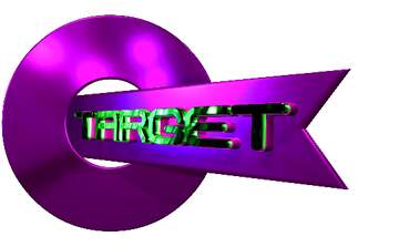 FX №268708 Vibrant Purple Target Logo with Futuristic Design