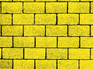 FX №268074 Vibrant Yellow Brick Wall Texture - Energetic Urban Aesthetic