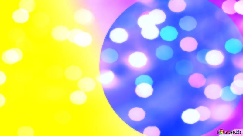 Vibrant Bokeh Fusion: A Colorful Harmony of Yellow and Blue №54784