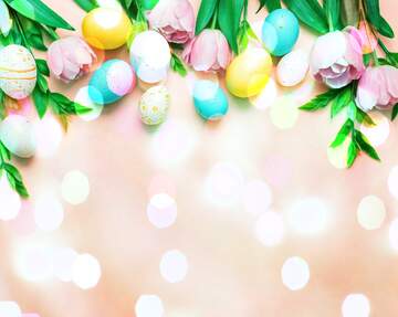 FX №269138 Colorful Easter Arrangement with Eggs and Flowers