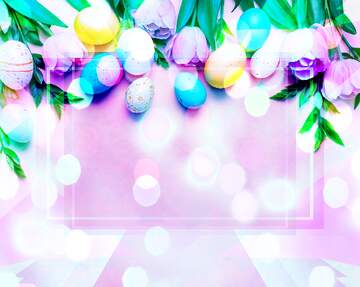 FX №269139 Colorful Easter Eggs and Floral Decor for Spring Celebrations