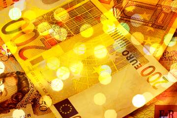 FX №269083 Elegant Close-Up of Euro Banknotes with Artistic Bokeh Effects