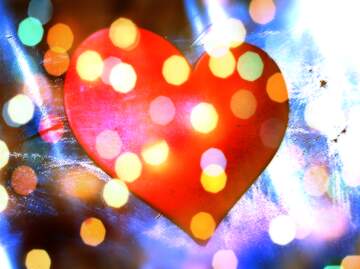 FX №269032 Vibrant Heart with Bokeh Lights – A Colorful Expression of Love