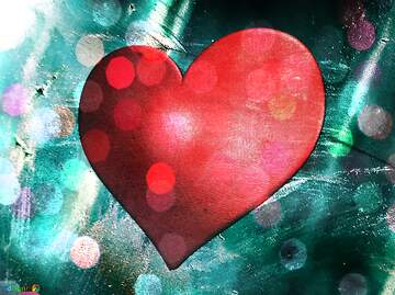 FX №269052 Vibrant Heart Shape with Colorful Bokeh Effects Enhancing Love Themes