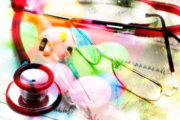 FX №269058 Vibrant Medical Tools: A Colorful Ode to Healthcare Innovation