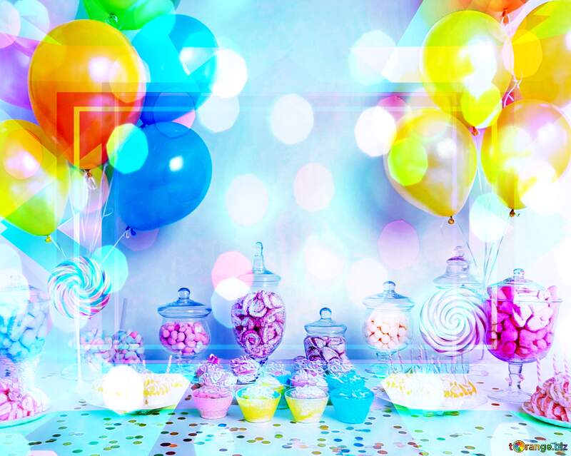 Colorful Party Treats and Balloons: A Sweet Celebration of Joy №56828