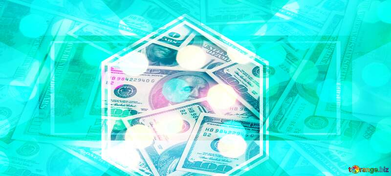 Vibrant Cash Overlay: A Stunning Visual of Money in Bright Turquoise №54841