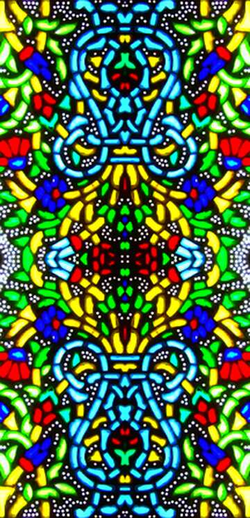 FX №27849 Stained-glass pattern