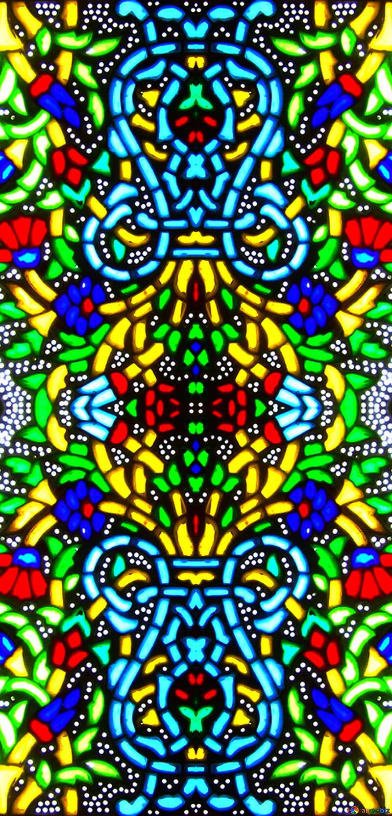 Stained-glass pattern №21750