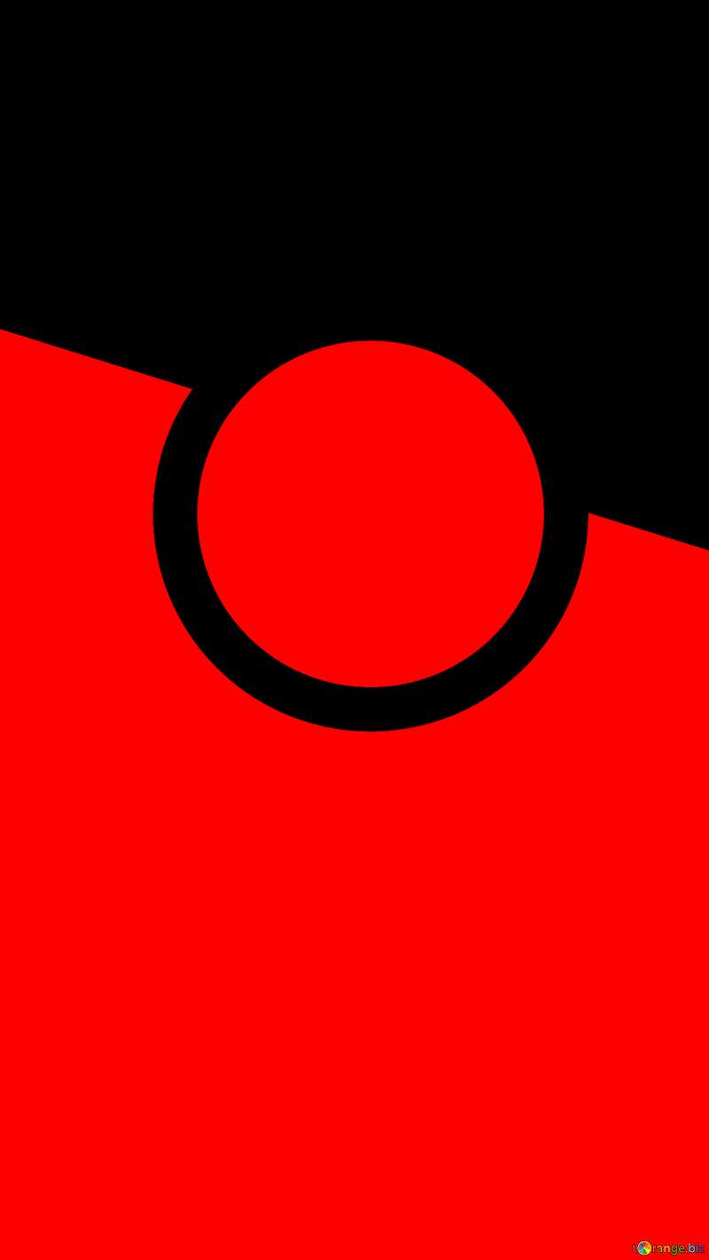 Stylized Pokemon-Inspired Abstract Red and Black Art №54827