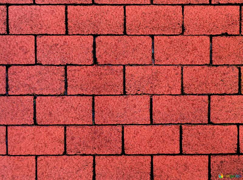 Vivid Red Brick Wall Texture for Architectural Background and Design №5320