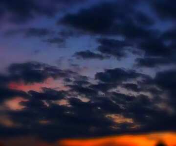 FX №28597 clouds after sunset