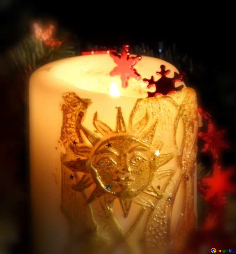 Christmas candle №2360