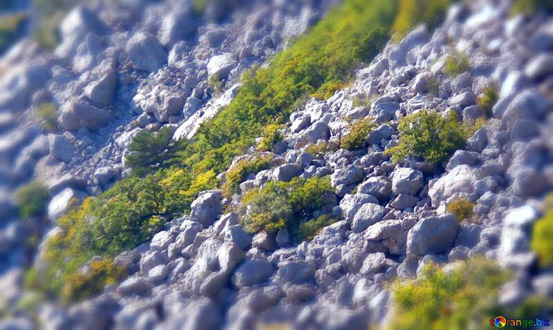 Rocky slope blur frame №2298