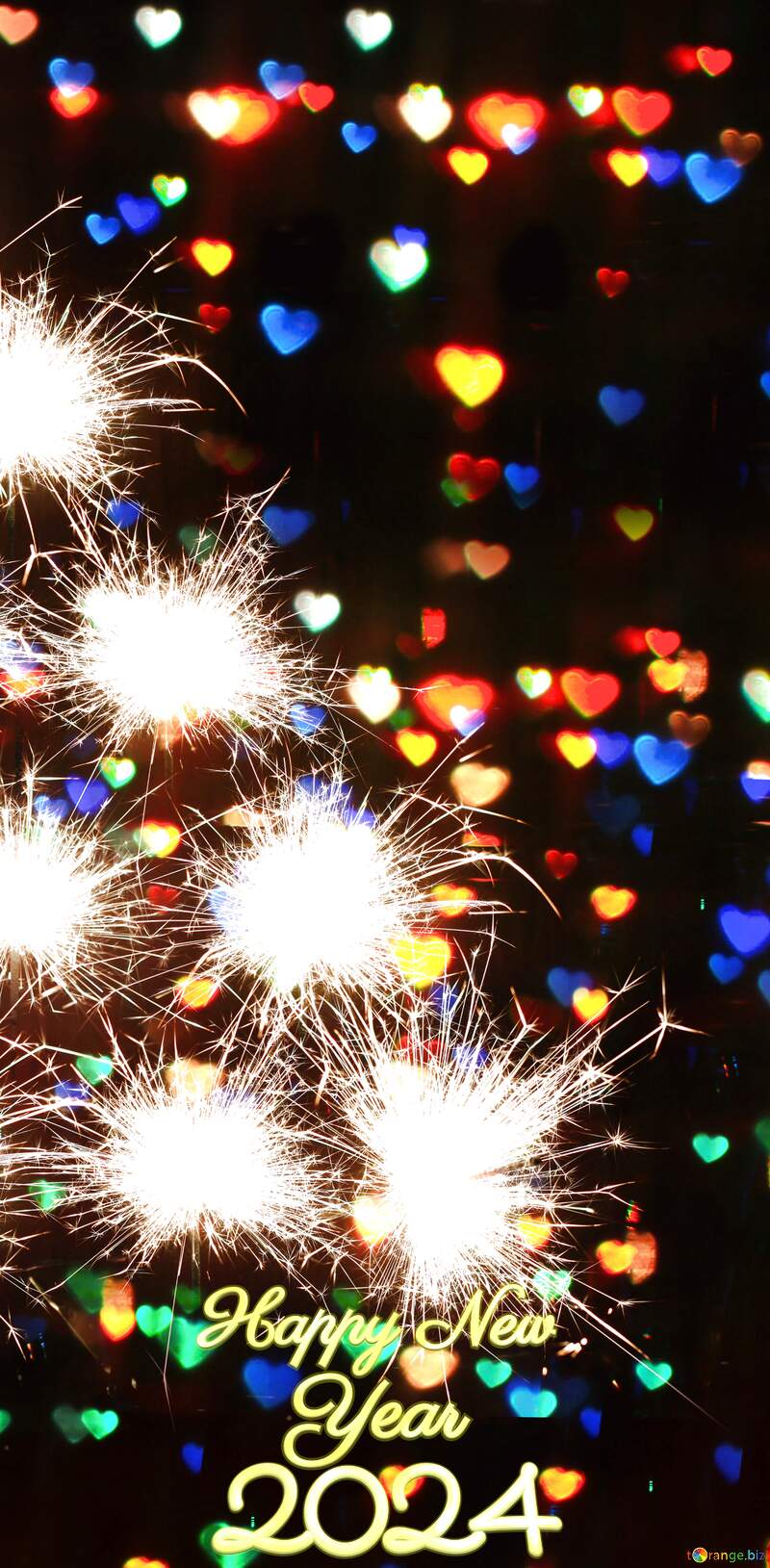 happy New year 2024 fireworks background №25590