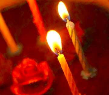 FX №3427 Image for profile picture Candles on birthday cake.