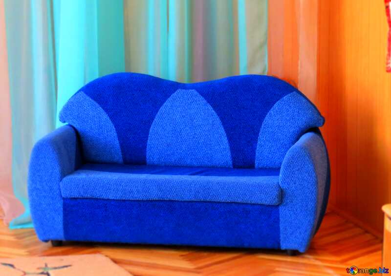 Blue color. Sofa. №22090