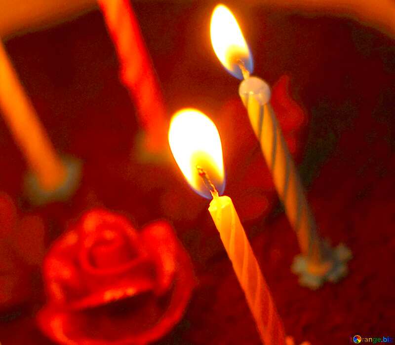 Image for profile picture Candles on birthday cake. №27007