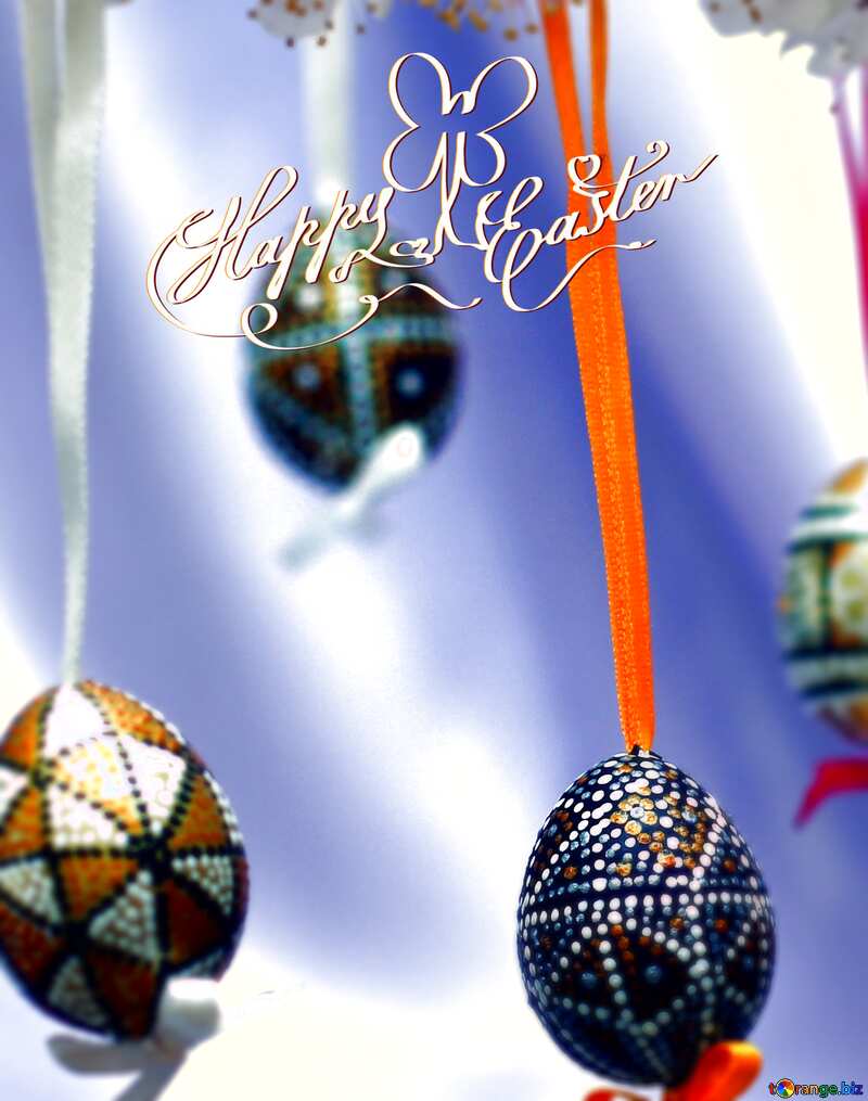 happy Easter blur card backdrop №29831
