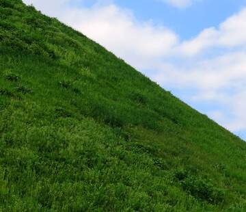 FX №32952 a close up of a grassy hill