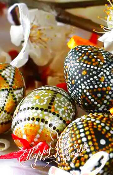 FX №32192 Easter eggs holiday card