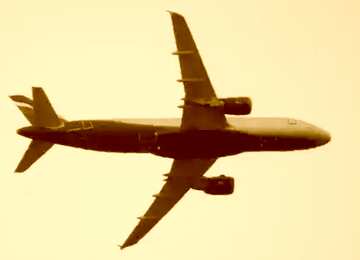 FX №33644 Passenger jet in the sky