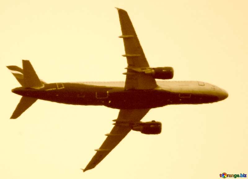 Passenger jet in the sky №33099