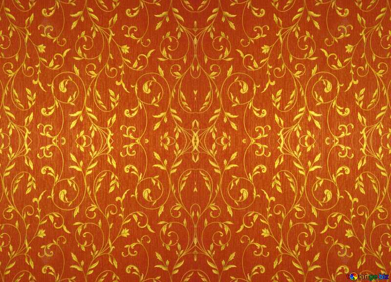 Rich orange  pattern №36317