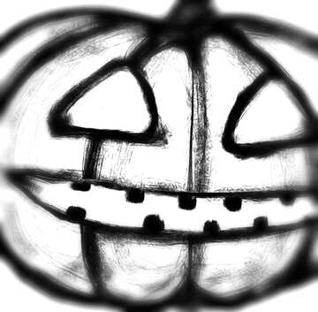 FX №37699 Halloween Pumpkin clipart blur frame fragment