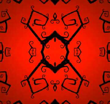 FX №37786 red draw background pattern halloween