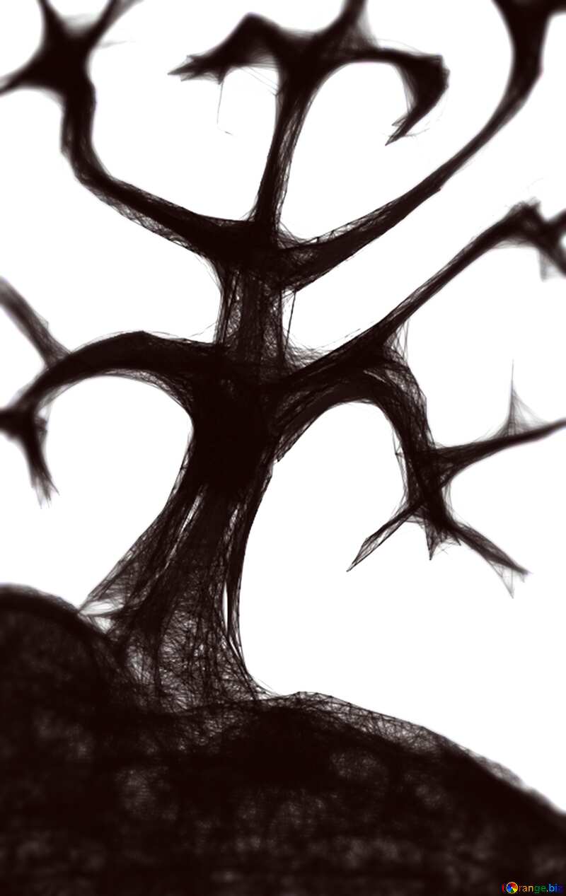Clipart for Halloween tree Scary №40490