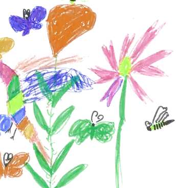 FX №38784 a drawing of flowers childrens