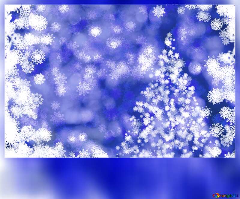 Blue Christmas Card Background  №40703