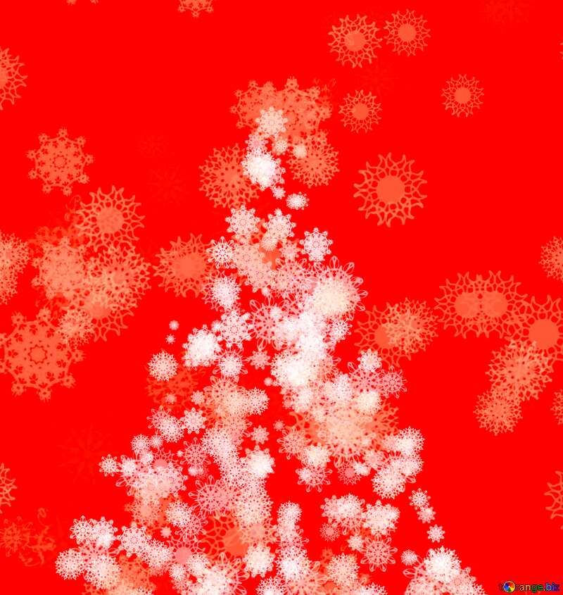 Christmas tree red card №40668