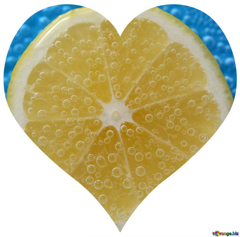  Lemon heart shaped №40793