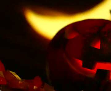 FX №39598 Halloween pumpkin dark background