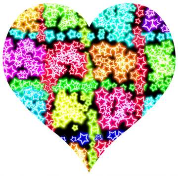 FX №4620 Colorful heart